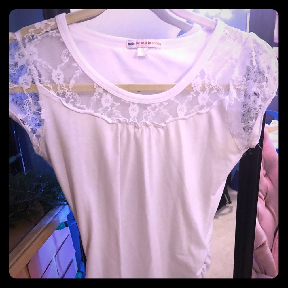 White lace top